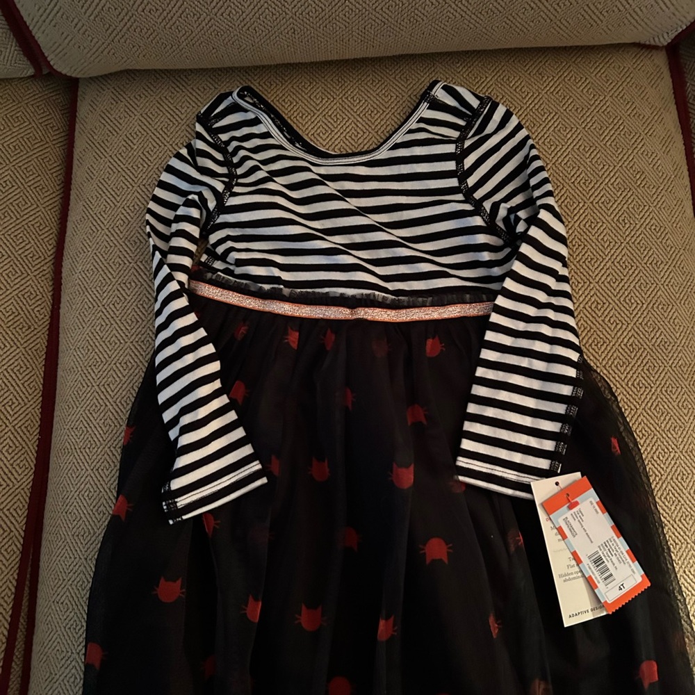 Cat & Jack Black and White Striped Kids Costume